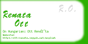 renata ott business card